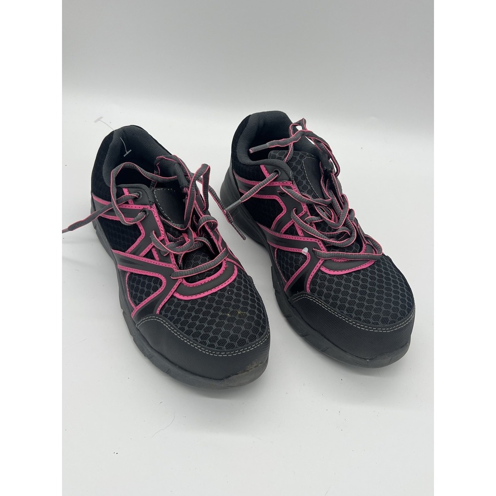 Brahma Black Pink Mesh Slip Resistant Oil‎ Work Shoes Women's Size 6.5 Uniform